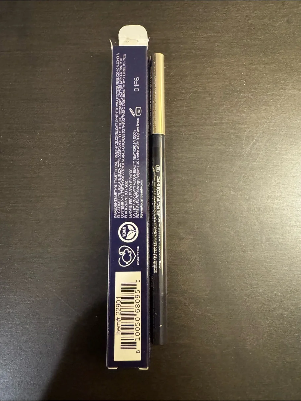 Kevyn Aucoin Precision Eye Definer Kohl Black .01 oz .06 g Full Size NIB